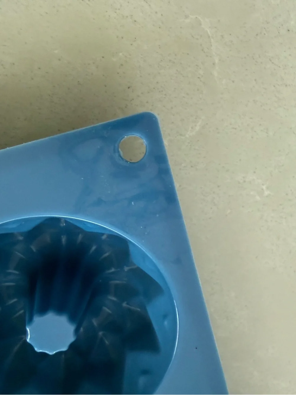 Blue Silicone Mini Bundt Cake Mold - Set of 6